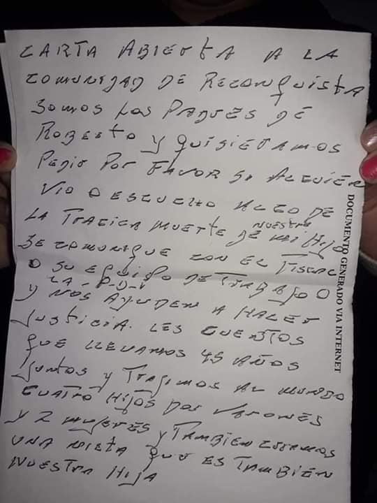 Carta de los padres