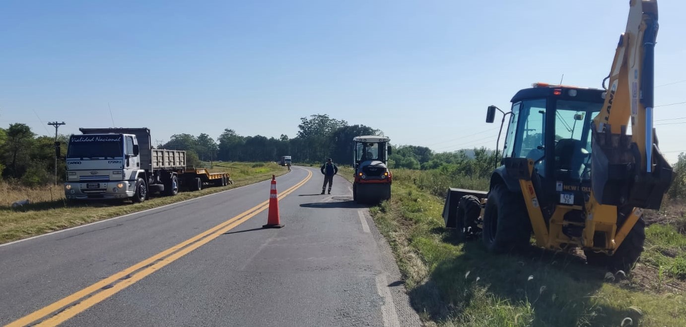 Trabajos de bacheo en Ruta 11 entre Reconquista y Vera | INFO VERA