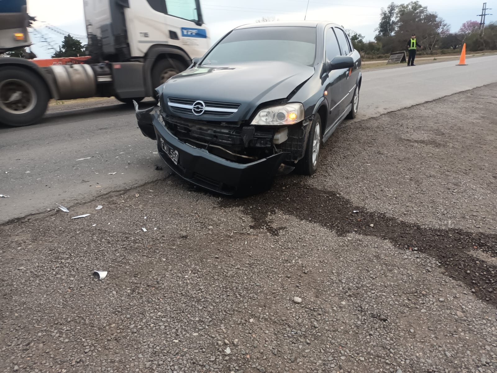 Un vecino de Vera protagonizó un accidente sobre la Ruta 11, a la ...