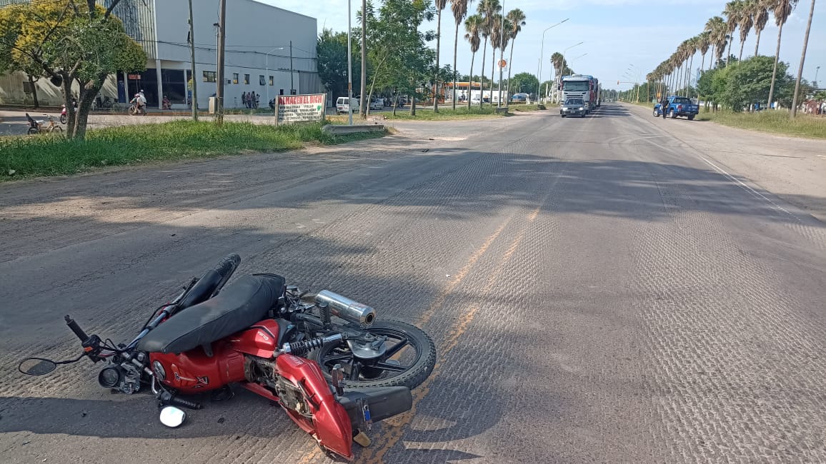 Accidente en la travesía urbana de la Ruta 11 por Calchaquí | INFO VERA