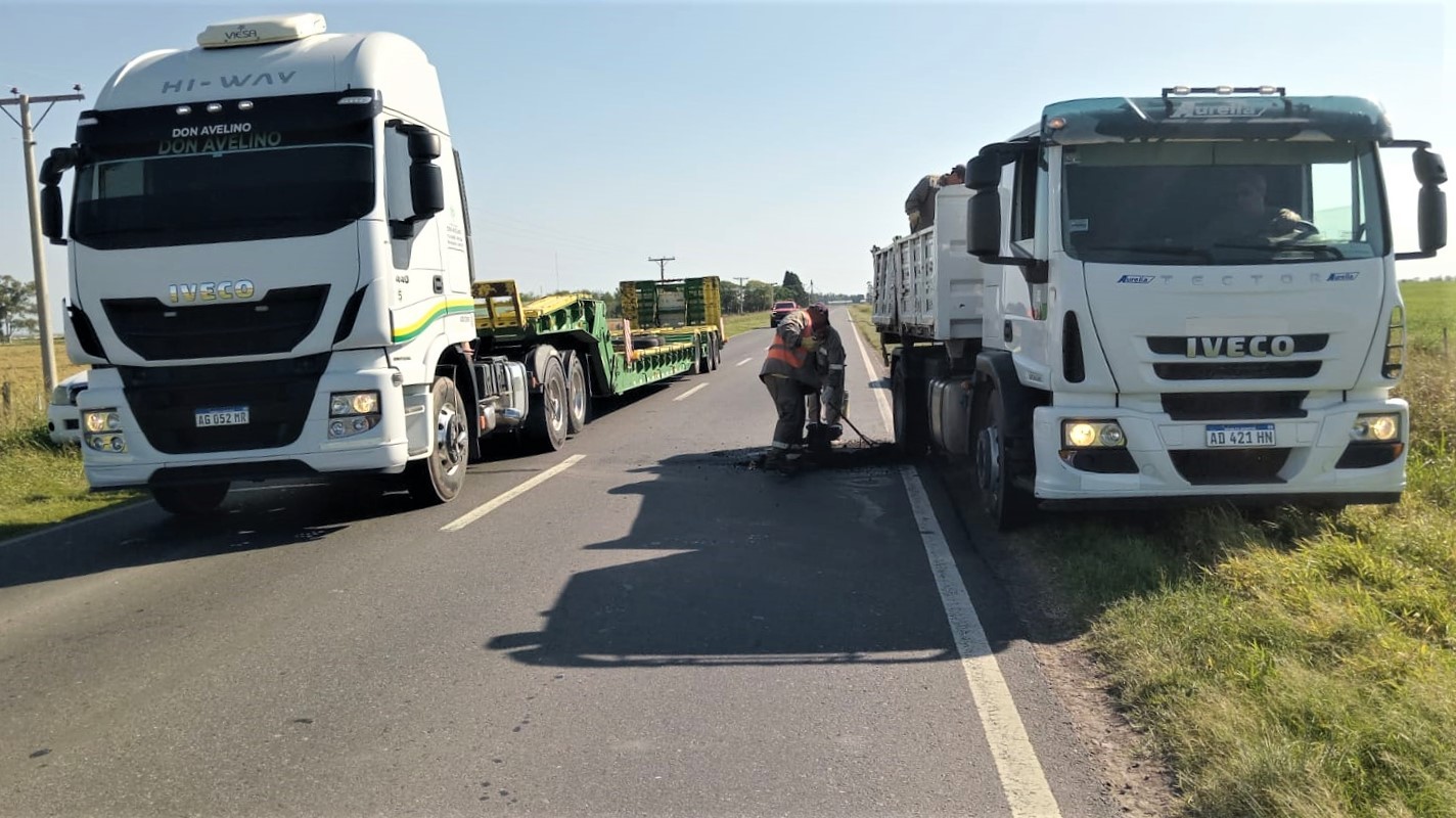 Vialidad Nacional realiza bacheo preventivo en la Ruta 11, entre San ...