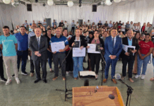 Felipe Michlig tomó juramento por la Nueva Constitución Provincial a autoridades del departamento San Cristóbal