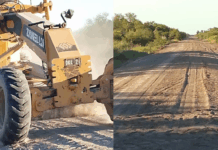 Continúan los trabajos en la Ruta 284