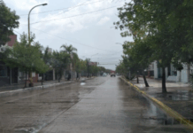 El mal tiempo obligó a posponer el paseo peatonal de calle San Martín
