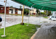 Las lluvias provocaron que varios sectores registren anegamientos temporarios en Vera