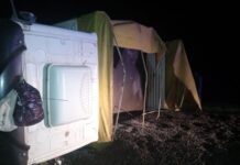 Volcó un camión sobre la Ruta 11, a la latura de Arroyo Ceibal