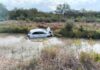 Un auto con cuatro o ocupantes cayó a un zanjón lateral de la Ruta 36