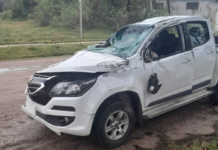 Tres personas asistidas tras un choque entre una camioneta y un carro sobre la Ruta Nacional 98