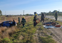 Trágico accidente vial en Villa Ocampo, sobre la Ruta 11: un muerto y 4 heridos tras choque frontal entre un auto y un camión