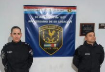 Destacado accionar policial de personal del Comando que rescató a un hombre y una nena desde el incendio de una vivienda