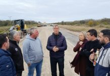 Seghezzo y Nicola supervisaron el inicio de la obra repavimentación de la Ruta 83 S