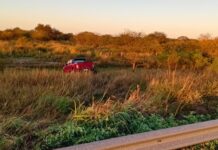 Tartagal: una camioneta despistó y terminó en un zanjón sobre la Ruta Provincial 31