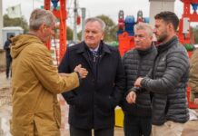 Michlig supervisó el nuevo puente Santa Fe-Santo Tomé