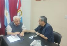 Sosa recibió a Germán Martínez en Vera: recursos ante El Niño y unidad del PJ hacia 2027