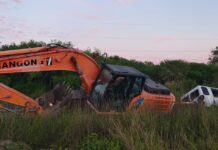 Un camión terminó en la cuneta de la Ruta 3 y su conductor fue derivado a Reconquista