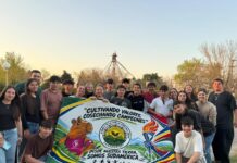 Sosa felicitó a los estudiantes de Espín que ganaron el Concurso de la Bandera del Dpto. Vera